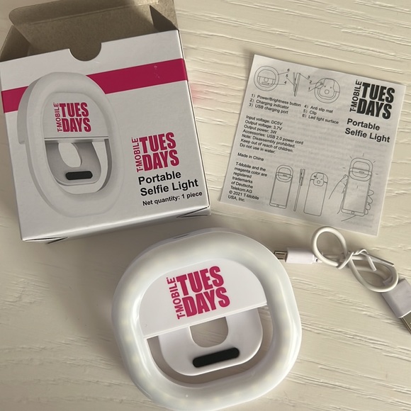 Portable Selfie Light  - T-Mobile Tuesday’s New in box - Picture 3 of 3